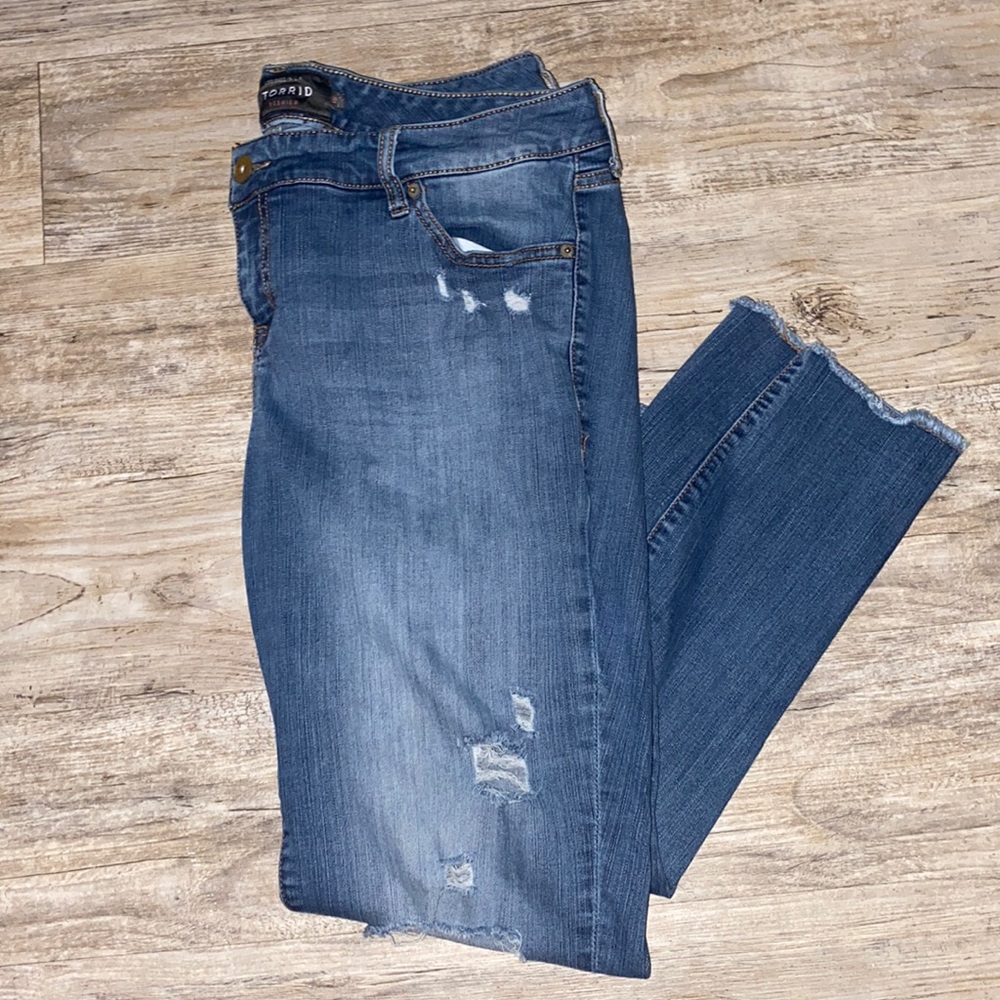 Torrid Distressed Skinny Jeans